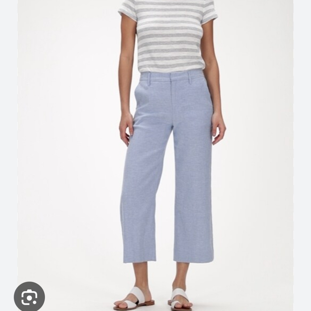 Banana Republic Blake Crop Trousers - linen/cotton blend